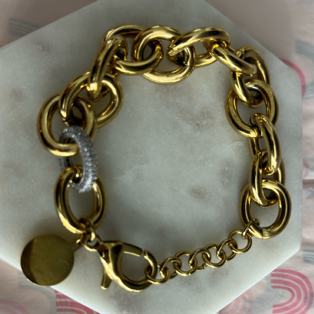 ✨ Beautiful Gold link bracelet from Rachel Zoe exclusive membership box